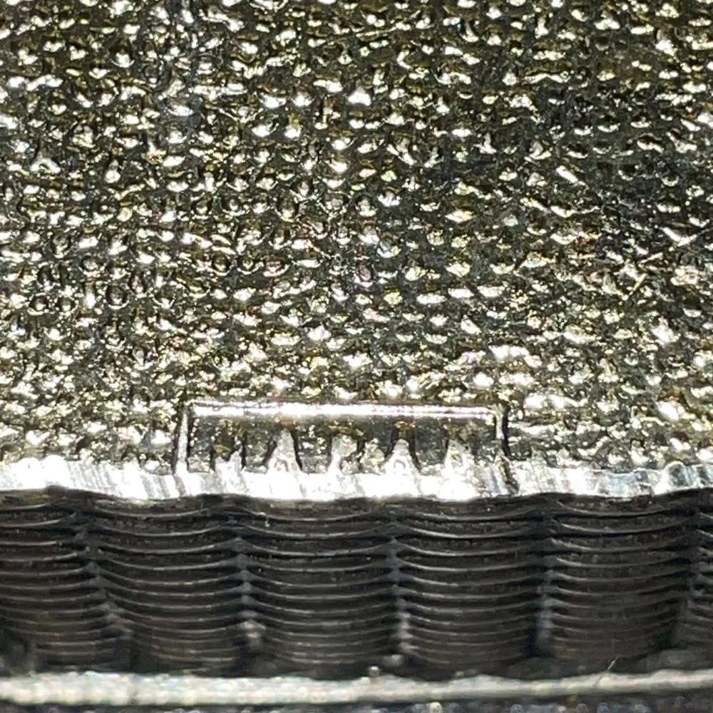 Vintage Jewelry Silverplate Casket Picnic‎ Basket Straps Trinket Box